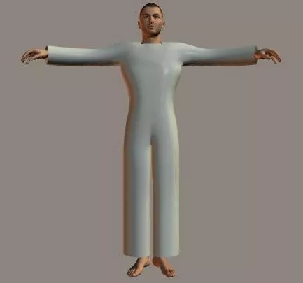 Color Bird Man Cosplay Character 3d model
