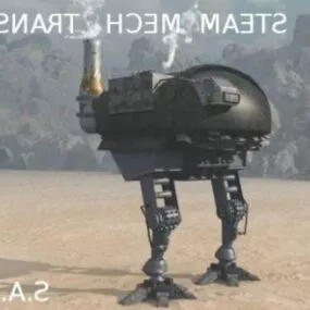 Steam Mech Robot Transport 3d model