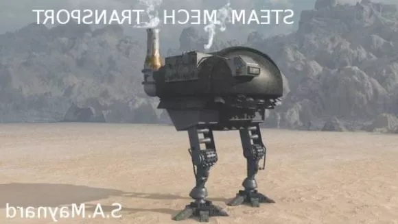 Battle Robot Lowpoly Style 3d model
