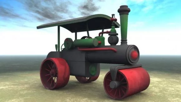 Moped Cartoon Vehicle 3d model