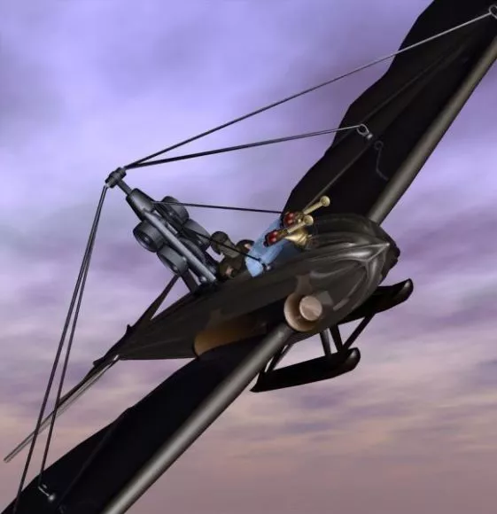 Satellite Aircraft 3d model