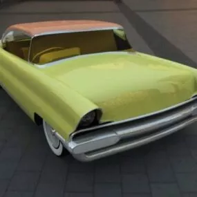 Vintage Lincoln Car 3d model