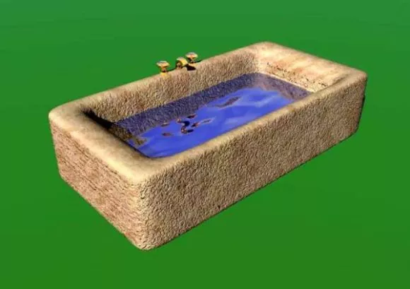 Construction Marble Block 3d model