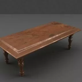 Vintage Stone Table 3d model