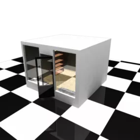 Store Furniture Cabinet Set 3d model