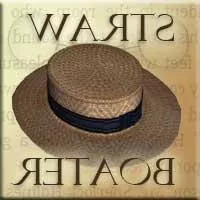 Straw Boater Hat 3d model