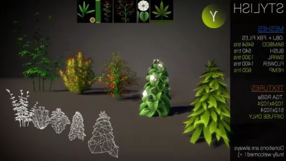 Stylish Plant Tree 3d model Stylish Plant Tree 3d model