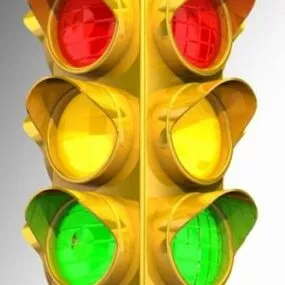 Corner Traffic Light 3d model