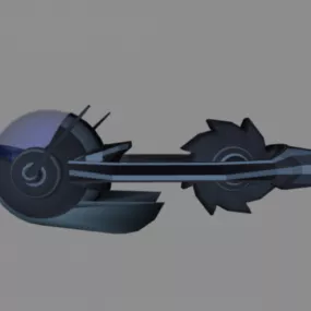 Futuristic Spacecraft Alien Station 3d model