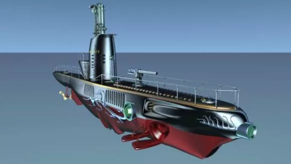 Ww2 Submarine 3d model Ww2 Submarine 3d model