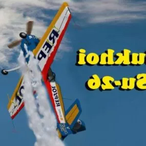 Military Aircraft Sukhoi Su26 3d model