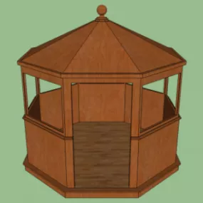Summer Pavilion Building 3d model