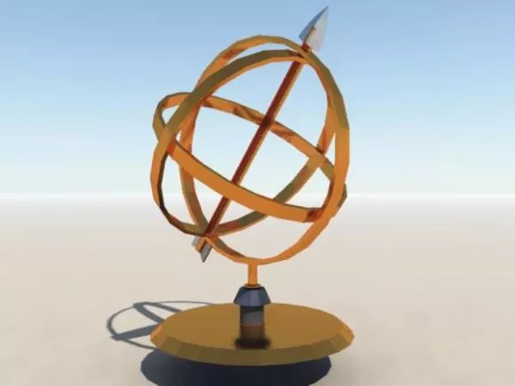 Sundial Science Accessories 3d model Sundial Science Accessories 3d model