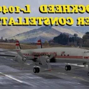 Constellation Passenger Aircraft 3d model