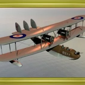 Vintage Water Aircraft Southampton 3d model