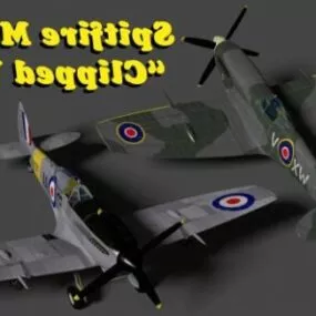 Fighter Aircraft Spitfire 3d model