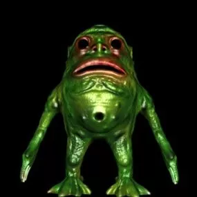 Swamp Monster Cartoon Character 3d model