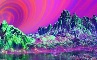 Snow Mountain Landscape 3d model