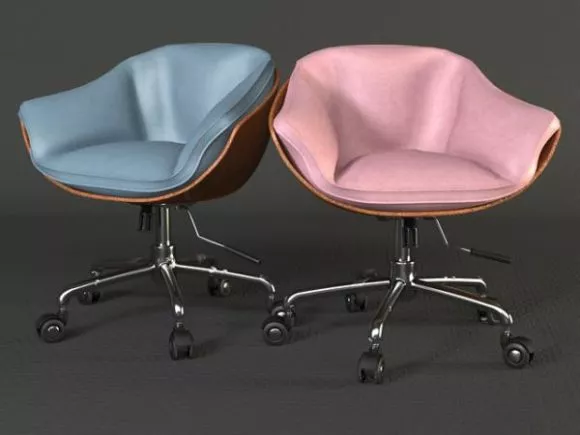 Two Swivel Chair 3d model Two Swivel Chair 3d model
