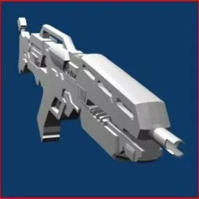 Assault Riffle Gun Tac98 3d model