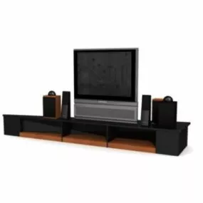 Tv Console Shelf 3d model