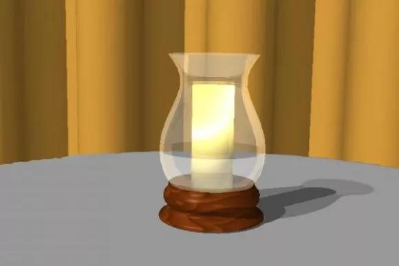 European Wall Lamp Golden Stand 3d model
