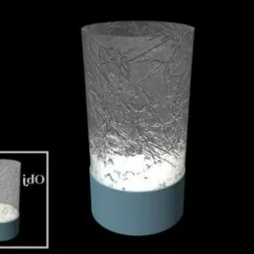 Table Lamp Blur Cylinder Shade 3d model