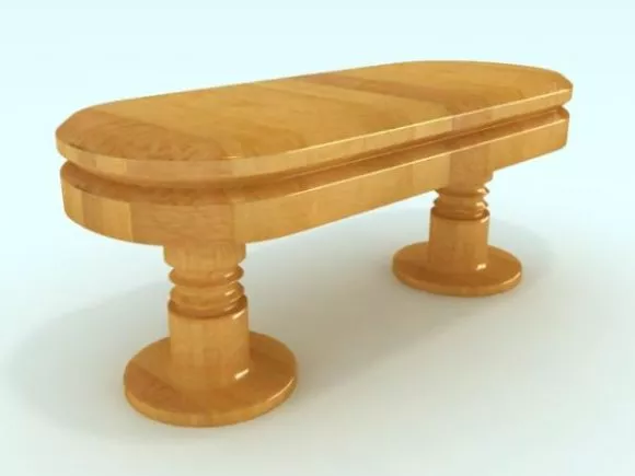 Sculpture Table With Character Stand 3d model
