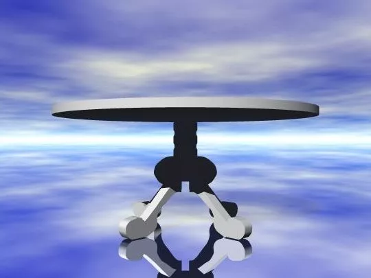 Table Stool For Kitchen 3d model