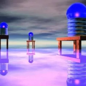 Modern Disco Table Lamp 3d model