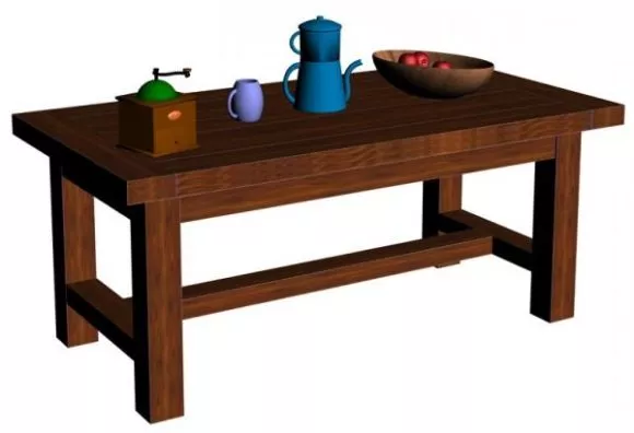 Tea Set With Teapot Cup 3d model