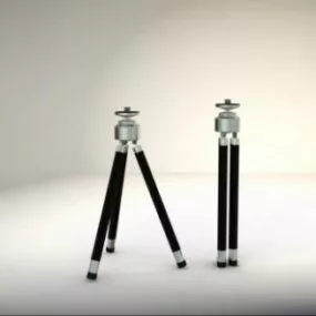 Camera Tripod Set 3d model