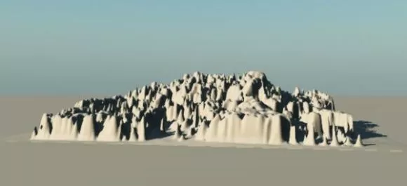 Mud Terrain 3d model