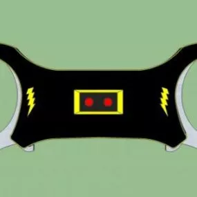 Taser Cuffs Police Accessories 3d model