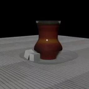 Terracotta Tea Pot 3d model