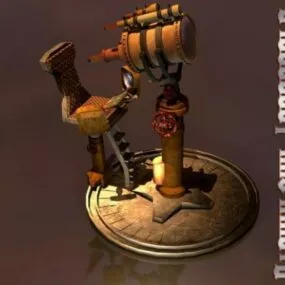 Telescope Engine 3d model