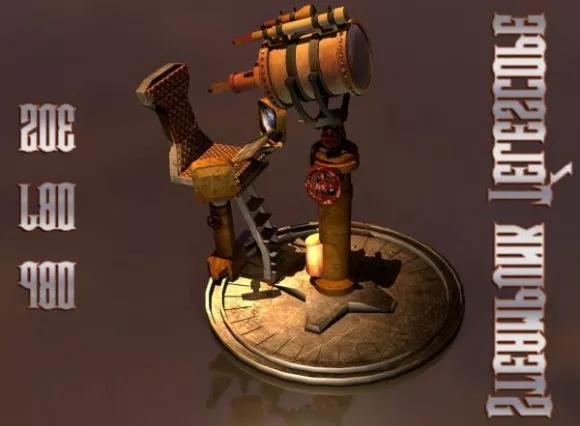 Telescope Engine 3d model Telescope Engine 3d model