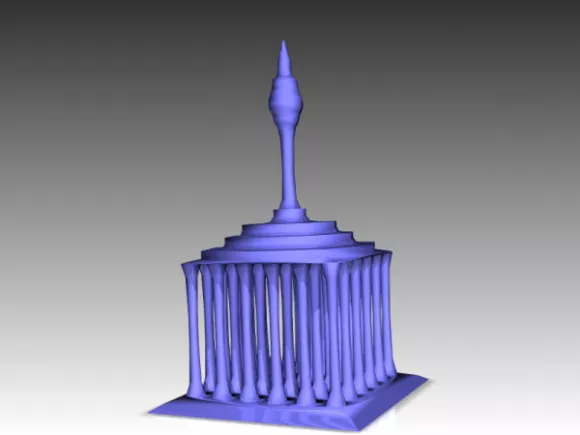 Taj Mahan Temple 3d model