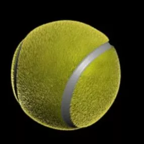 Realistic Green Tennis Ball 3d model