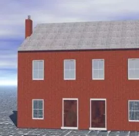 Antique Terraced House 3d model