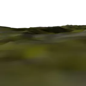 Hill Terrain Grass Texture 3d model