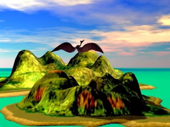 Planet Desert Mountain 3d model