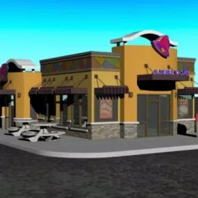 City Restaurant Building 3d model