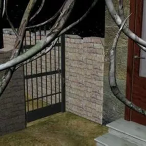 Abandoned Garden House 3d model