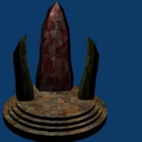 The Alter Rock Chair 3d model