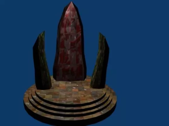 The Alter Rock Chair 3d model The Alter Rock Chair 3d model