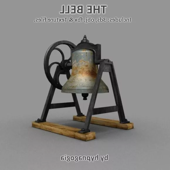 The Bell With Stand 3d model The Bell With Stand 3d model
