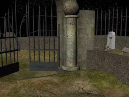 Stone Gate Fence 3d model Stone Gate Fence 3d model