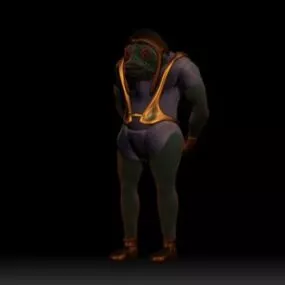 Man Character The Doorman 3d model
