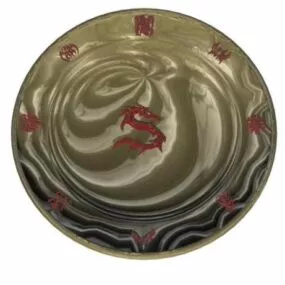 Dragon Plate Decoration 3d model